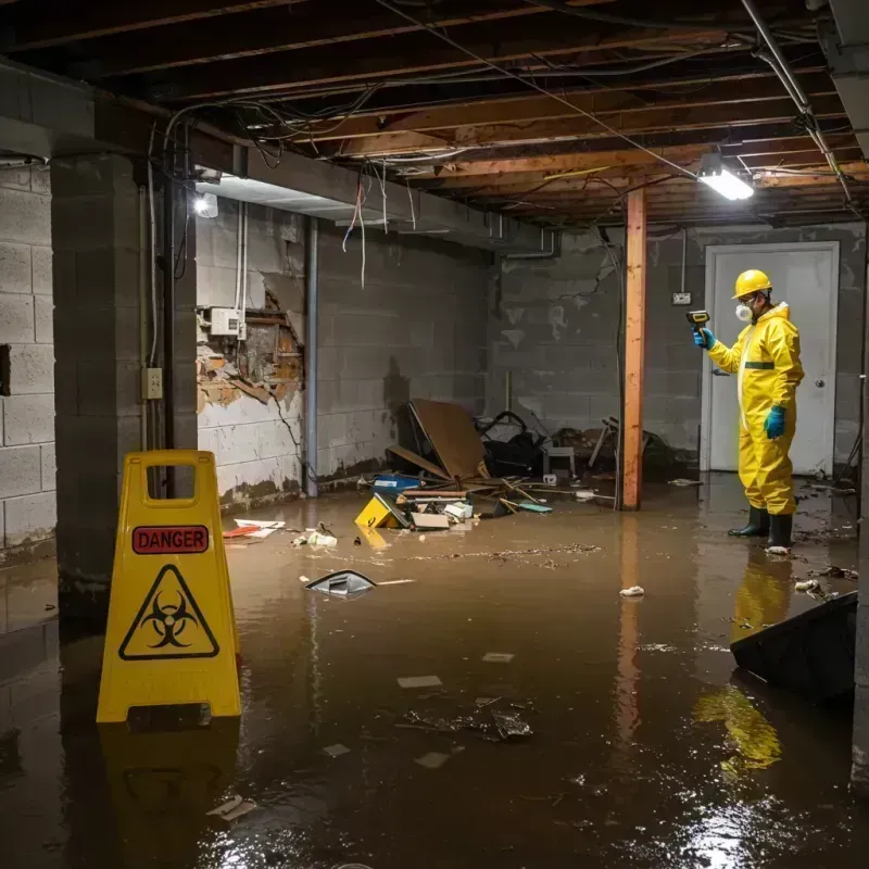 Flooded Basement Electrical Hazard in Mountain Grove, MO Property